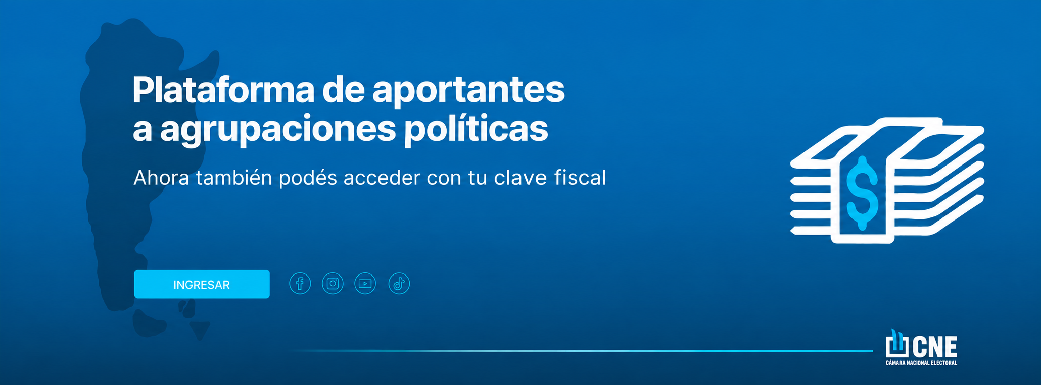 Plataforma de aportantes a agrupaciones políticas